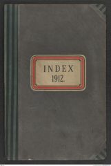 k.k. naturhistorisches Hofmuseum, Index Intendanzakten 1912, Seite 1